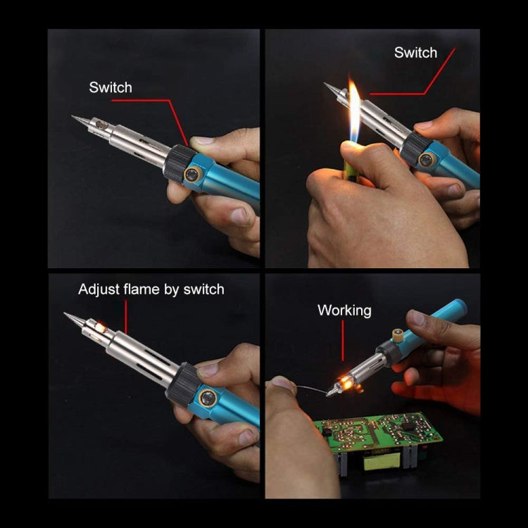 Hot Air Gun Multi-function Adjustable Temperature Gas Soldering Iron Cordless Welding Pen