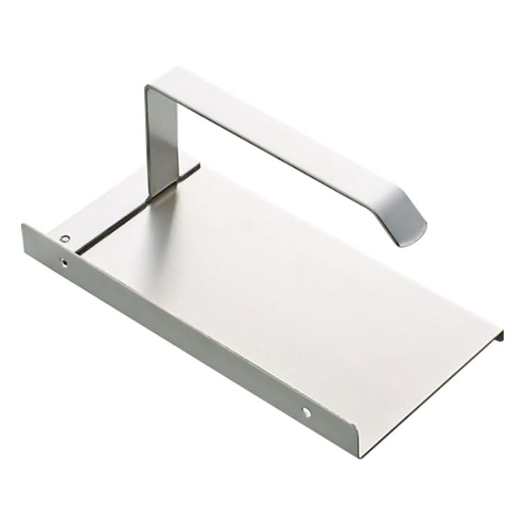 Stainless Steel Glossy Toilet Paper Holder Paper Roll Hanger With Mobile Phone Storage Shelf Reluova