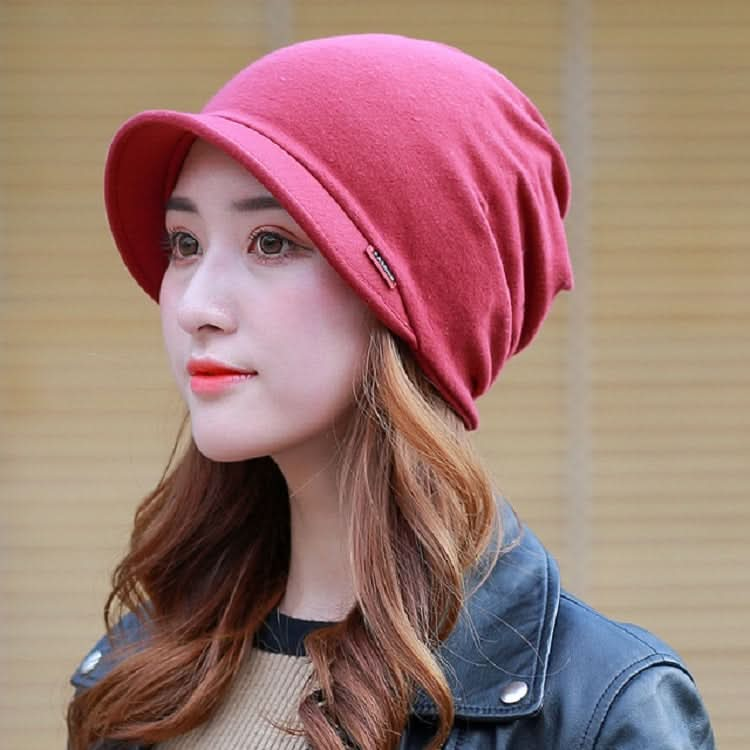 Cotton Hooded Hat Ladies Windproof Multi-purpose Ear Protection Turban Hat Reluova