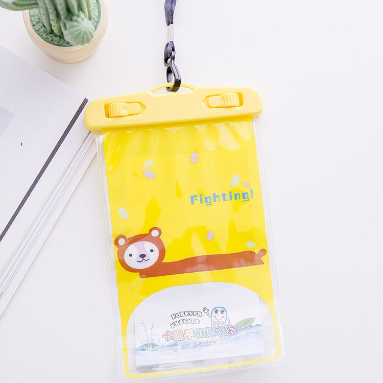 10 PCS Large Outdoor Photo Transparent Waterproof Cartoon Mobile Phone Bag