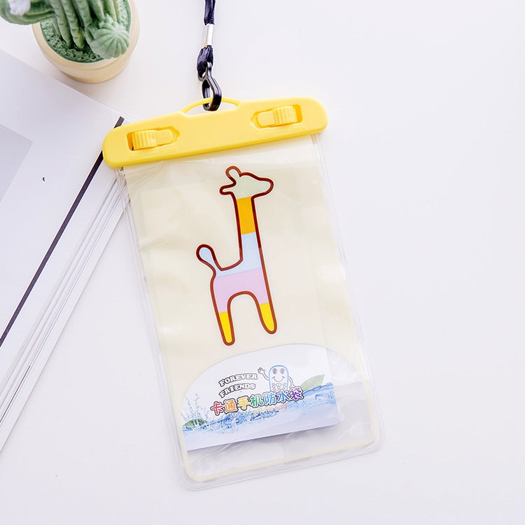 10 PCS Large Outdoor Photo Transparent Waterproof Cartoon Mobile Phone Bag