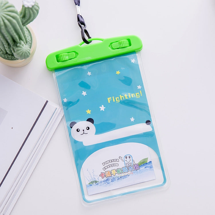 10 PCS Large Outdoor Photo Transparent Waterproof Cartoon Mobile Phone Bag