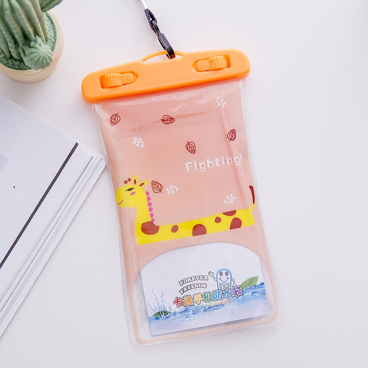 10 PCS Large Outdoor Photo Transparent Waterproof Cartoon Mobile Phone Bag