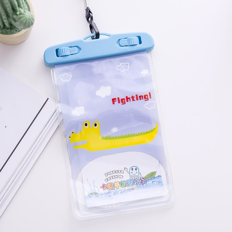 10 PCS Large Outdoor Photo Transparent Waterproof Cartoon Mobile Phone Bag