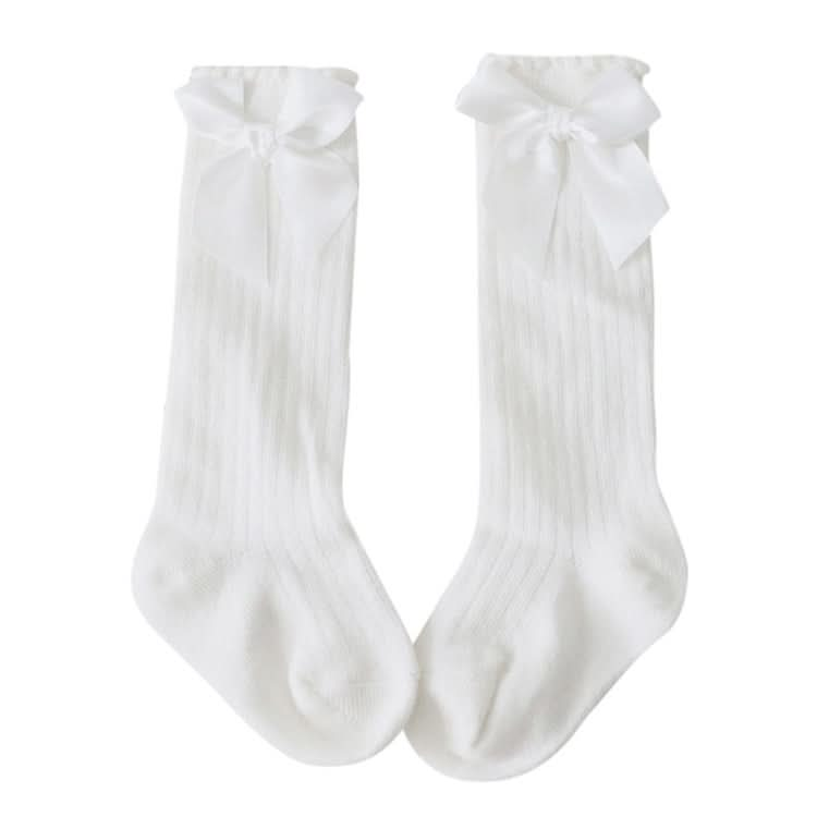 Kids Socks Toddlers Girls Big Bow Knee High Long Soft Cotton Lace baby Socks Reluova