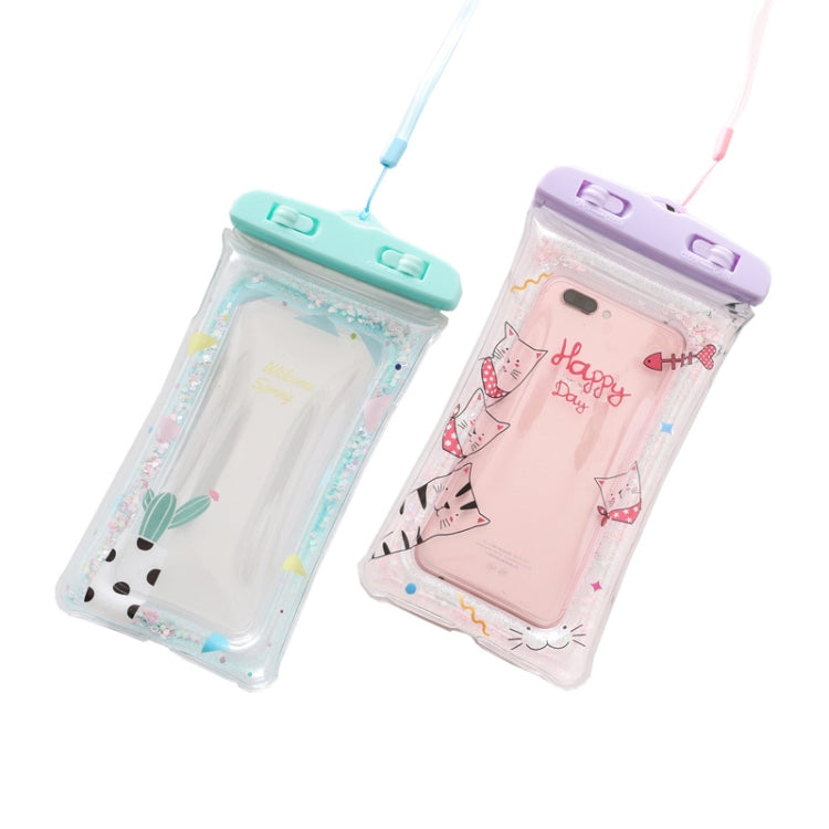 Cartoon Transparent Swimming Inflatable Air Bag Floating Mobile Phone Waterproof Bag, Random Color Delivery My Store