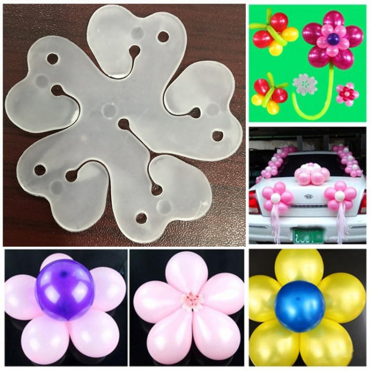 50 PCS Flower Balloons Decoration Accessories Plum Clip Practical Birthday Wedding Party Plastic Balloon Clip