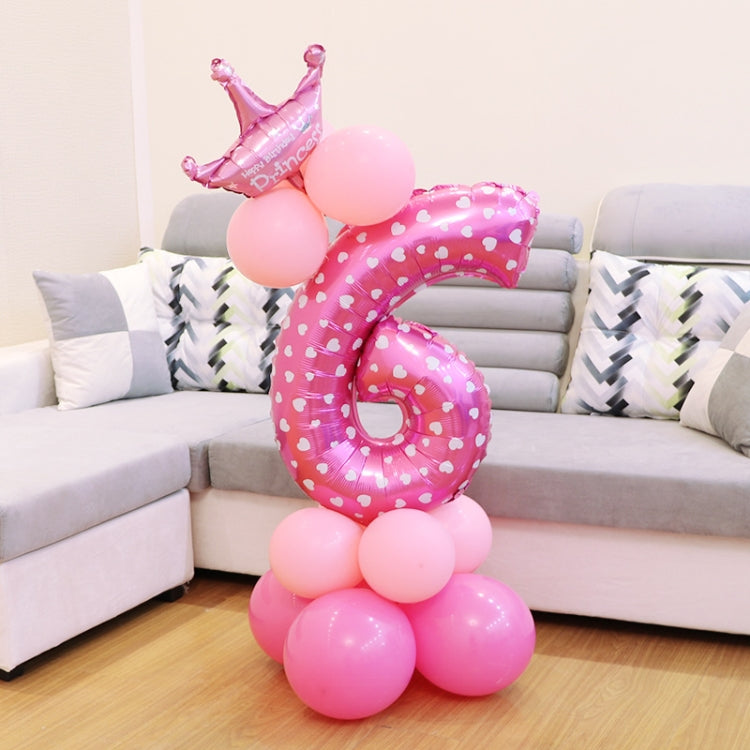 Number Foil Balloon Happy Birthday Decoration