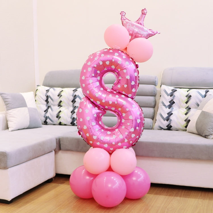 Number Foil Balloon Happy Birthday Decoration