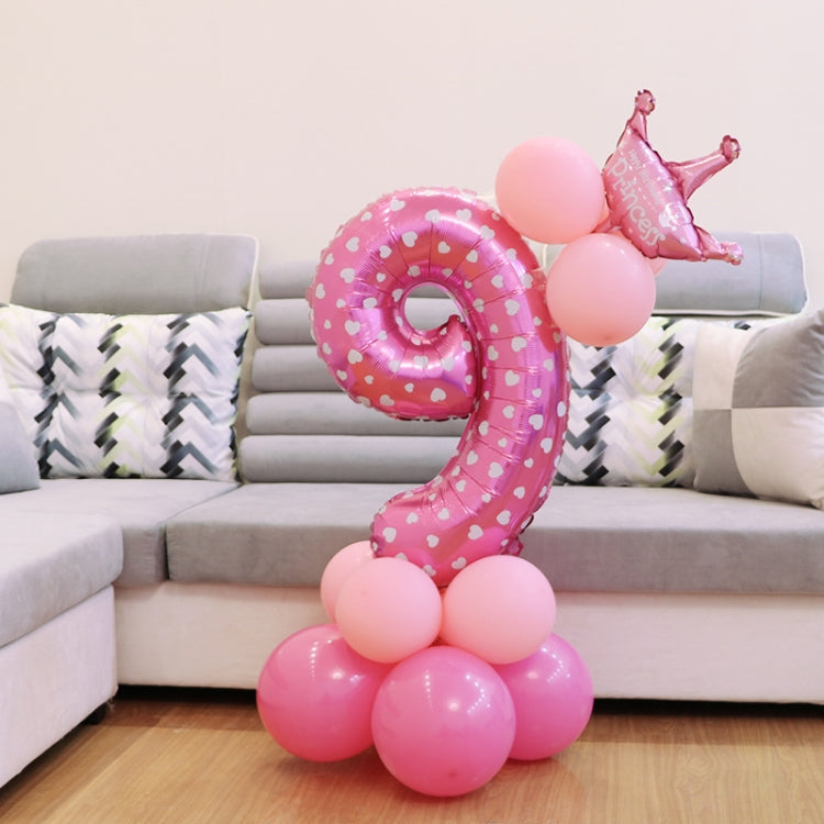 Number Foil Balloon Happy Birthday Decoration