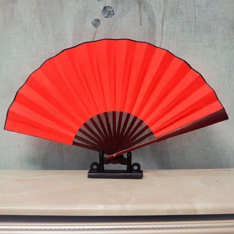 Pure Color Blank Silk Cloth Folding Fan Chinese Style Calligraphy Painting Fan Reluova