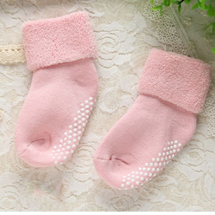 3 Pairs Cotton Baby Socks Thicken Warm Newborn Anti Slip Floor Sock-Reluova