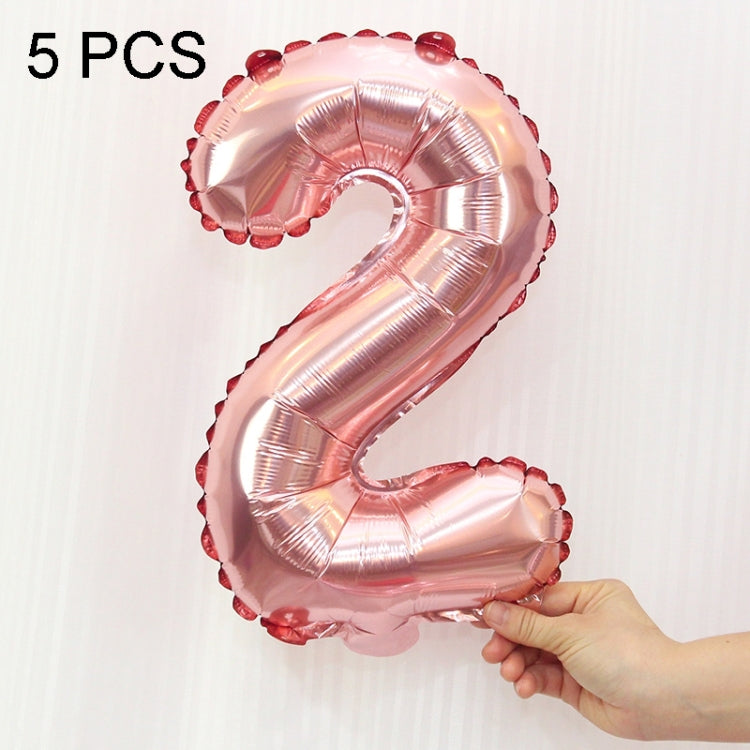 5pcs 16inch Number Foil Balloons Happy Birthday Party Wedding Balloons