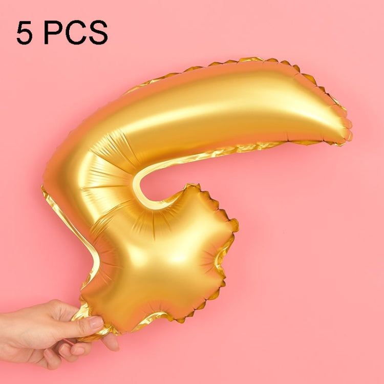 5pcs 16inch Number Foil Balloons Happy Birthday Party Wedding Balloons