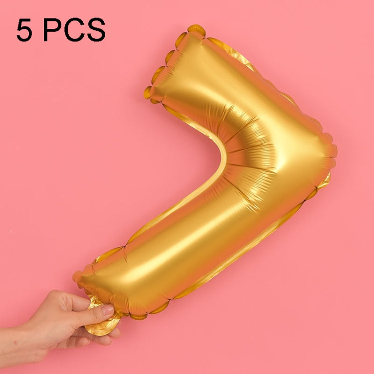 5pcs 16inch Number Foil Balloons Happy Birthday Party Wedding Balloons