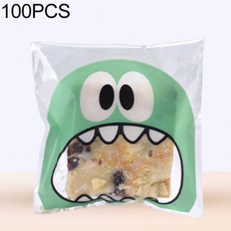 100 PCS Cute Big Teech Mouth Monster Plastic Bag Wedding Birthday Cookie Candy Gift OPP Packaging Bags