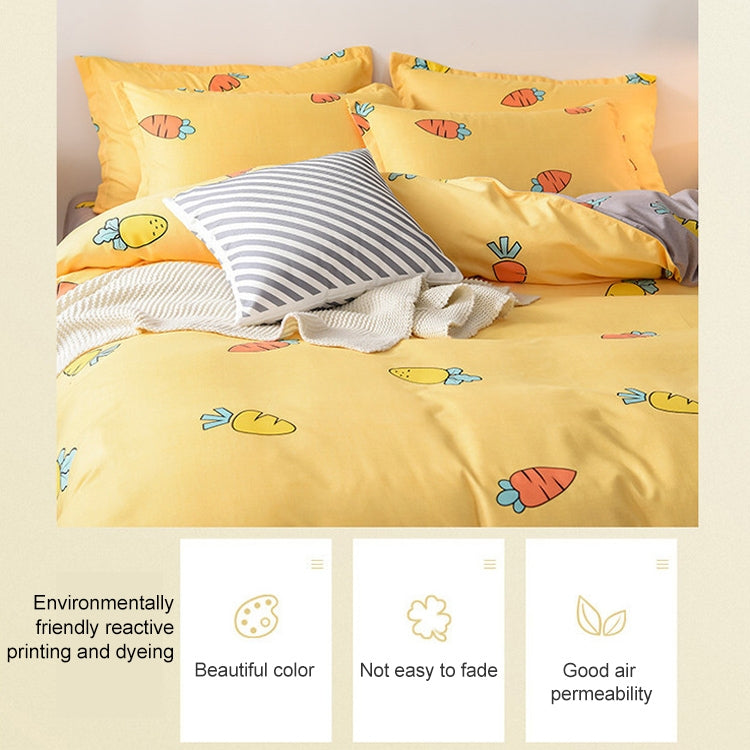 Simple Cotton Grinding Bed Four-Piece Duvet Cover Sheet Pillowcase My Store