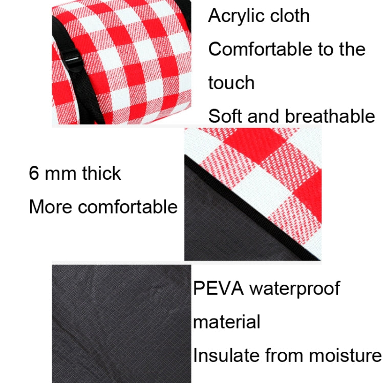 FP1409 6mm Thickened Moisture-Proof Beach Mat Outdoor Camping Tent Mat Without Storage Bag Reluova