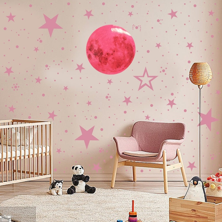 AFG33003 Home Decoration Luminous Stars Moon PVC Stickers, Specification:Green Moon 12cm My Store