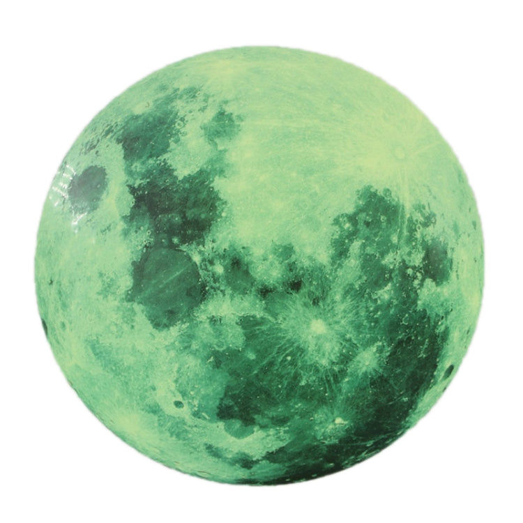 AFG33003 Home Decoration Luminous Stars Moon PVC Stickers, Specification:Green Moon 12cm My Store