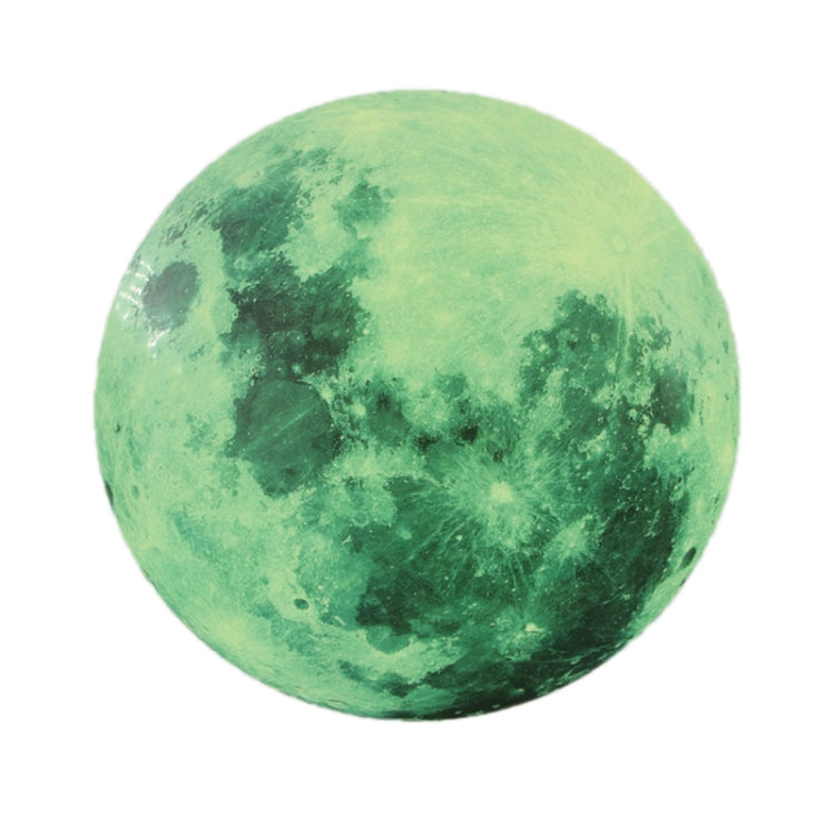 AFG33003 Home Decoration Luminous Stars Moon PVC Stickers, Specification:Green Moon 12cm My Store