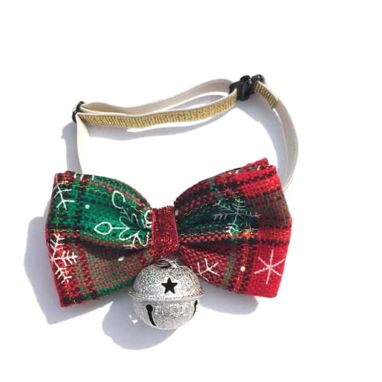 Pet Christmas Hat and Bow Tie Set Holiday Accessories - Reluova