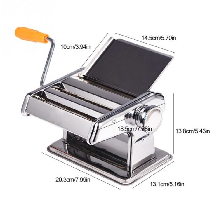 Household Stainless Steel Pasta Making Machine Manual Noodle Maker Spaghetti Hand Cutter - Reluova