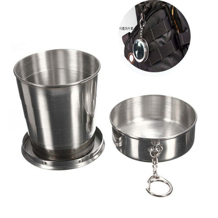 Stainless Steel Camping Folding Cup Traveling Outdoor Camping Hiking Mug Portable Collapsible Cup Reluova