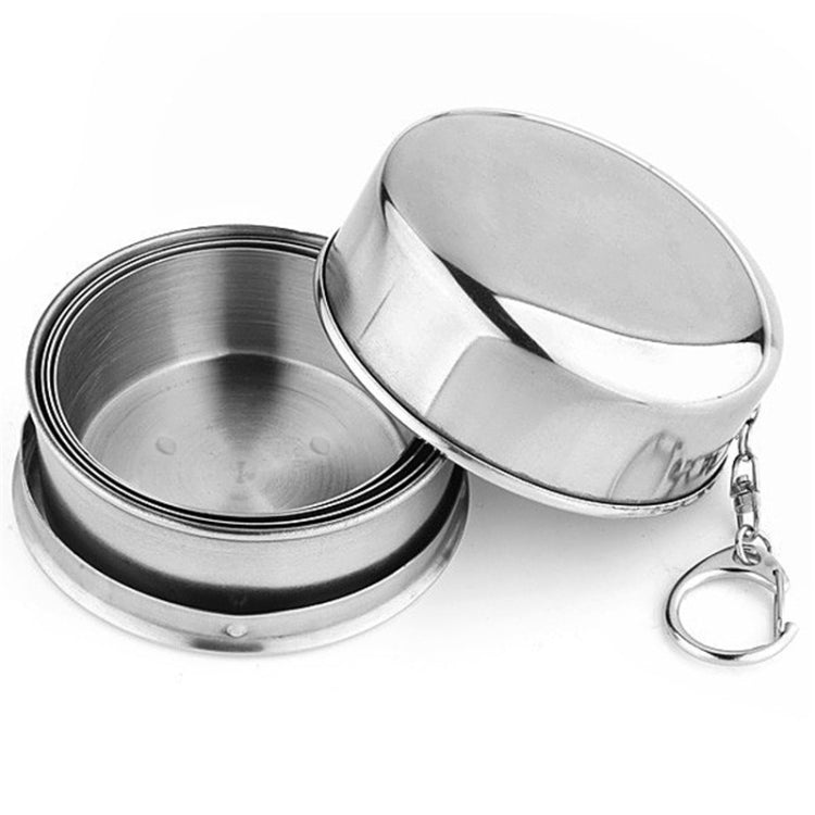 Stainless Steel Camping Folding Cup Traveling Outdoor Camping Hiking Mug Portable Collapsible Cup Reluova