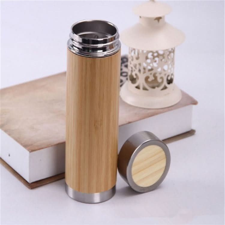 Creative Bamboo Thermos Bottle Stainless Steel Vacuum Flask - Reluova