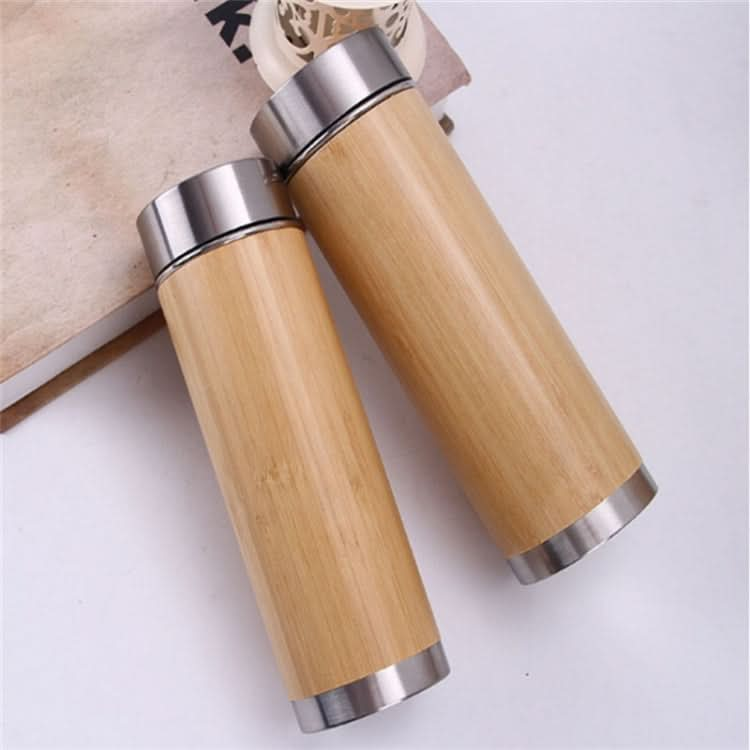 Creative Bamboo Thermos Bottle Stainless Steel Vacuum Flask - Reluova