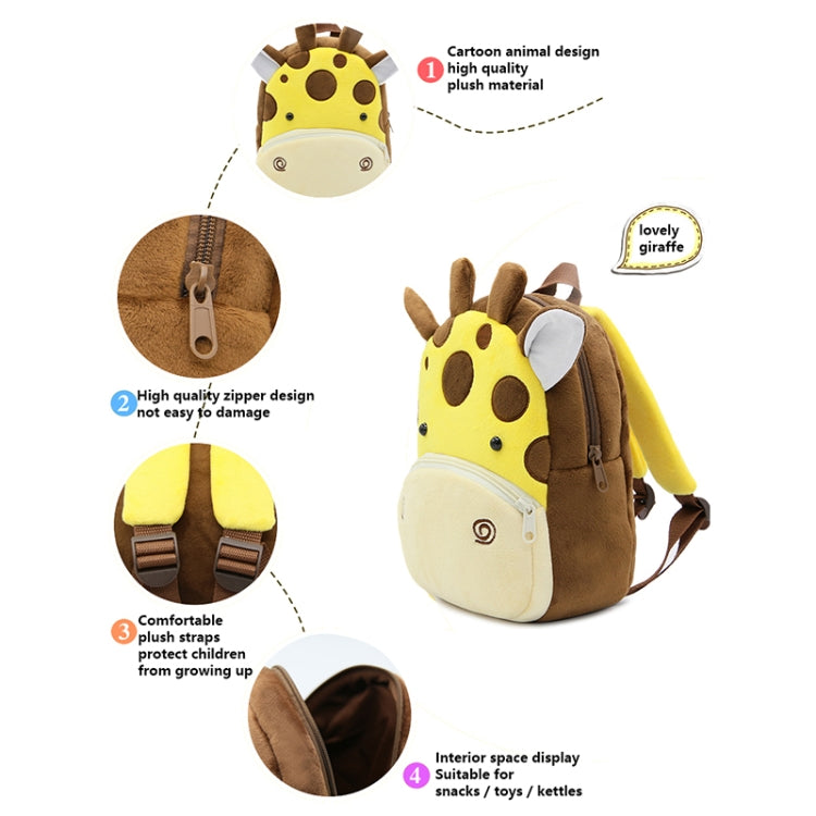 Kids 3D Animal Velvet Backpacks Children Cartoon Kindergarten Toys Gifts School Bags Reluova