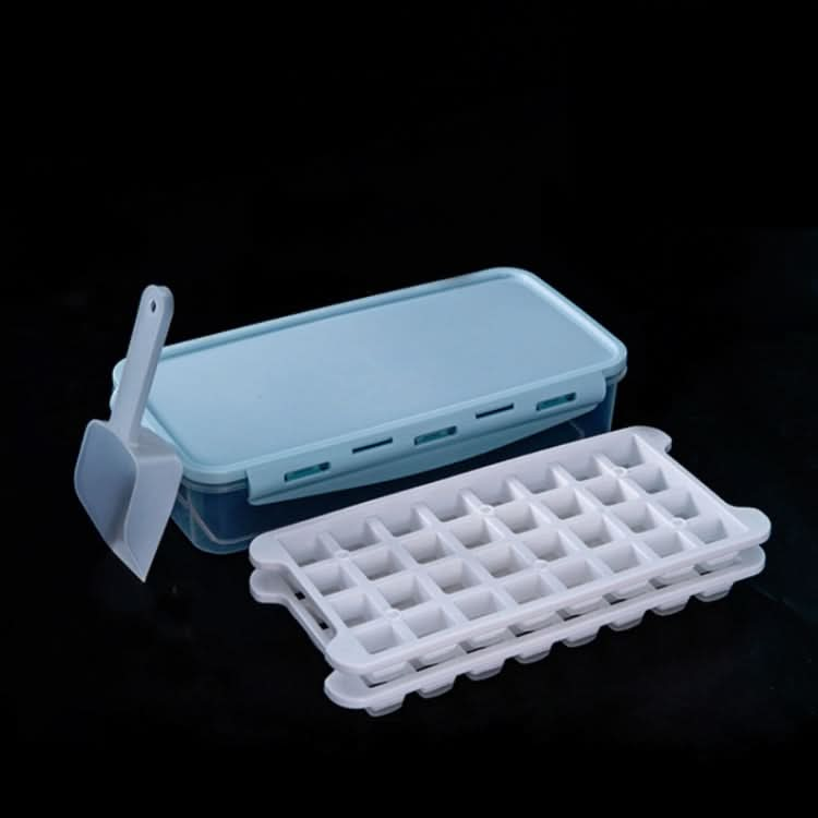 Household Silicone Ice Box With Lid Ice Cube Mold Refrigerator Ice Lattice Quick Freezer Random Color Delivery - Reluova