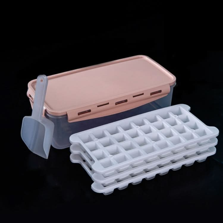 Household Silicone Ice Box With Lid Ice Cube Mold Refrigerator Ice Lattice Quick Freezer Random Color Delivery - Reluova