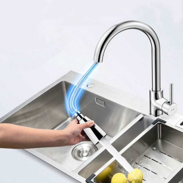 Kitchen Pull-out Faucet Hot And Cold Home 304 Stainless Steel Retractable Rotating Faucet - Reluova