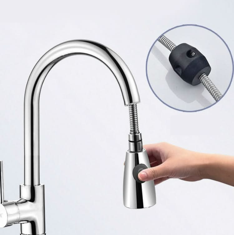 Kitchen Pull-out Faucet Hot And Cold Home 304 Stainless Steel Retractable Rotating Faucet - Reluova