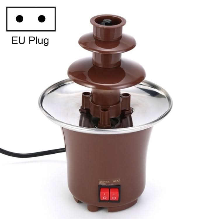 Mini Three-Layer Stainless Steel Chocolate Fountain Machine DIY Children Party Kitchen Utensils, Reluova