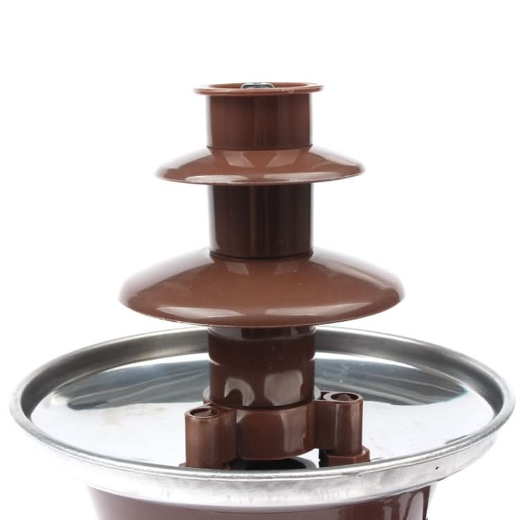 Mini Three-Layer Stainless Steel Chocolate Fountain Machine DIY Children Party Kitchen Utensils,