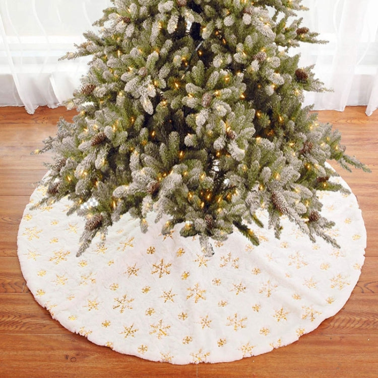 Christmas Tree Plush Sequin Embroidered Bottom Decorative Skirt