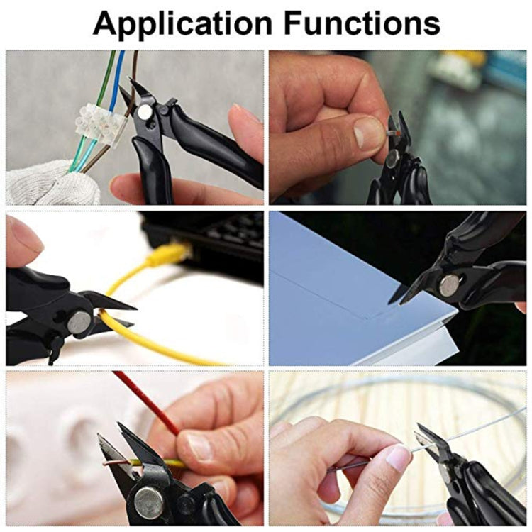 3.5 Inch Diagonal Pliers Mini Wire Cutter Small Soft Cutting Electronic Handle Pliers My Store