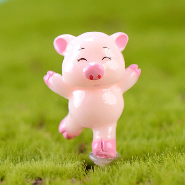 5 PCS Piglet Family Cartoon Resin Crafts