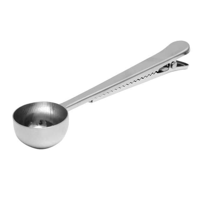 Multifunction Kitchen Coffee Scoop With Clip Stainless Steel Tea Coffee Measuring Cup Coffee Scoop - Reluova