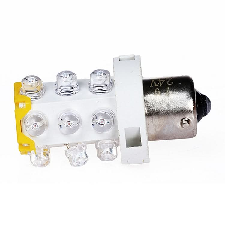 B15 15 LEDs Small Bulb LED Warning Light, Random Color Delivery Reluova