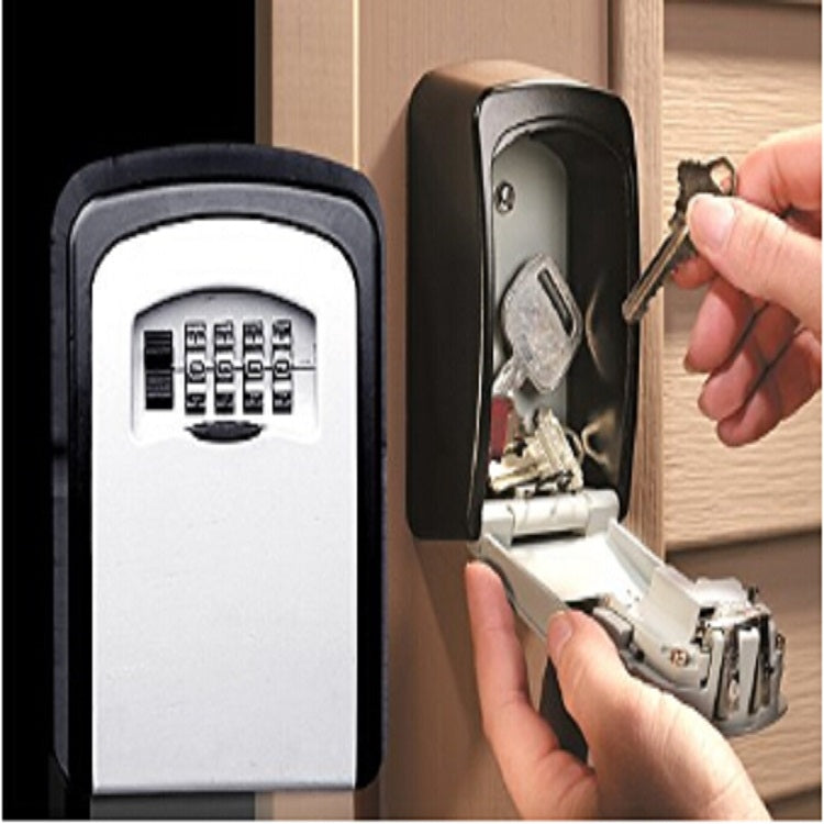 Safety Home Durable Storage Box Key Hider 4 Digit Security Secret Code Lock Wall Mounted Combination Password Keys Box My Store