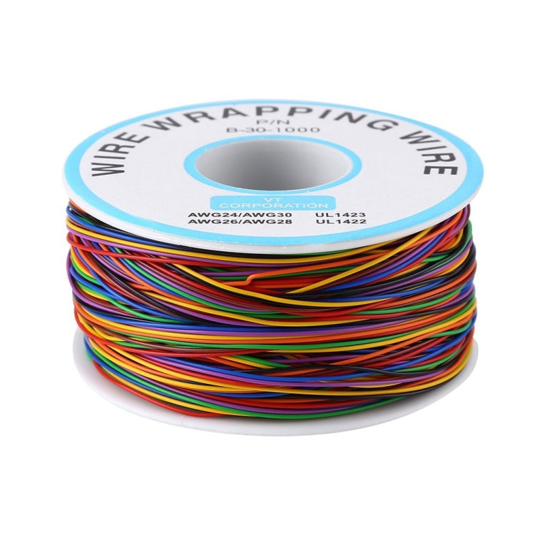 8 Colors 30AWG Wire Tinned Copper Solid PVC Insulation Wrapping Wire My Store