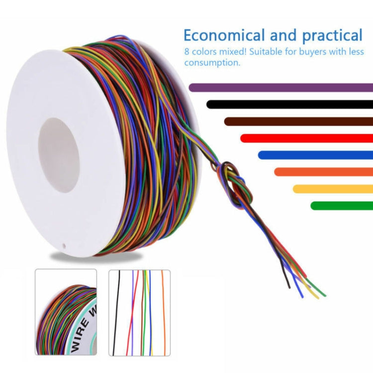 8 Colors 30AWG Wire Tinned Copper Solid PVC Insulation Wrapping Wire My Store