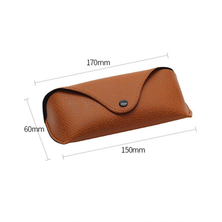 Portable Glasses Case Compression Litchi Texture Sunglasses Case Reluova