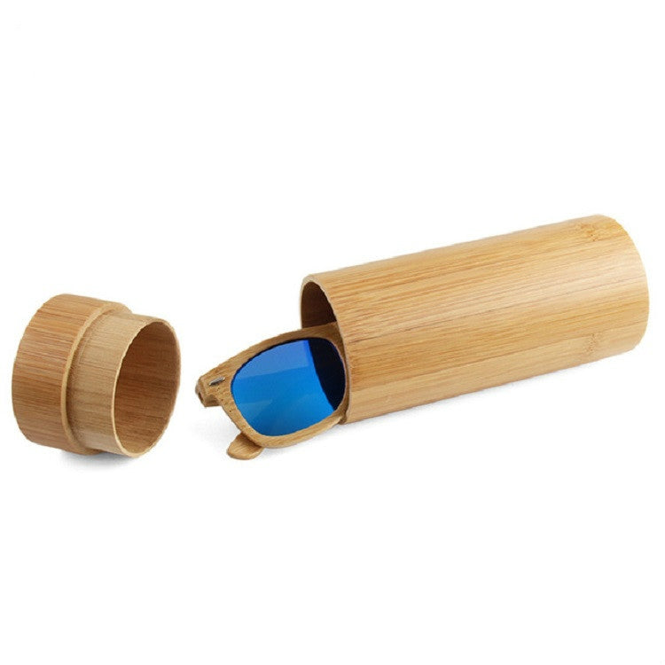 Bamboo Cylinder Glasses Case Bamboo Wooden Sunglasses Case Reluova