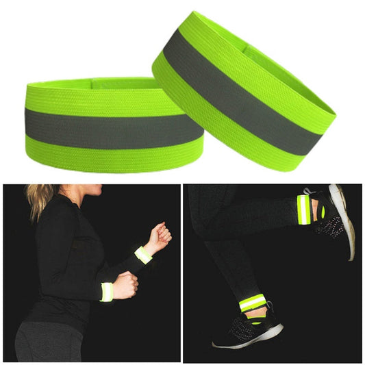 Reflective Band High Visibility Elastic Wristbands Outdoor Sports Running Cycling Night WarningWrist Band Reluova