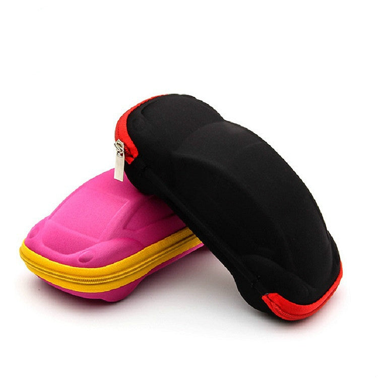 Car Shape EVA Glasses Case Children Portable Drop Resistant Glasses Case, Random Colors Delivery Reluova